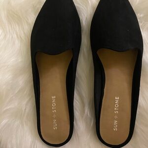 Sun + Stone Women's Classic Black Mules